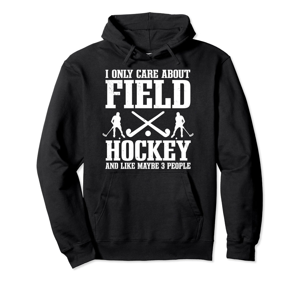 Field Hockey Introvert Player Hoodie - Minimalist Print for Adults