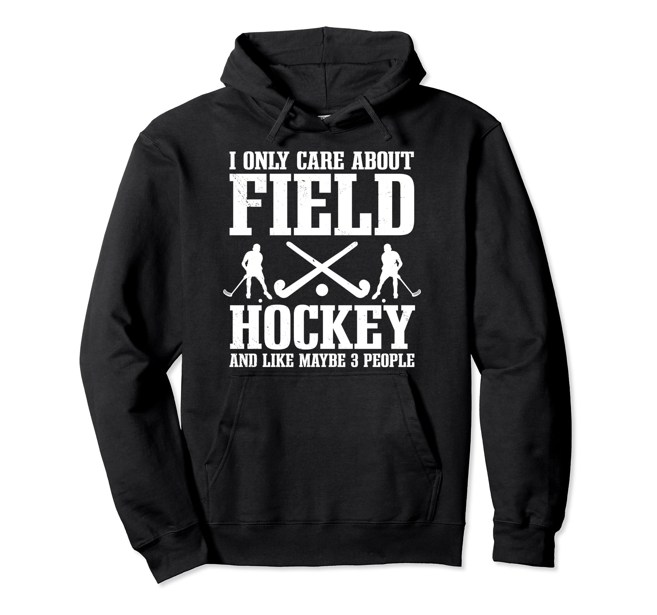 Field Hockey Introvert Player Hoodie - Minimalist Print for Adults