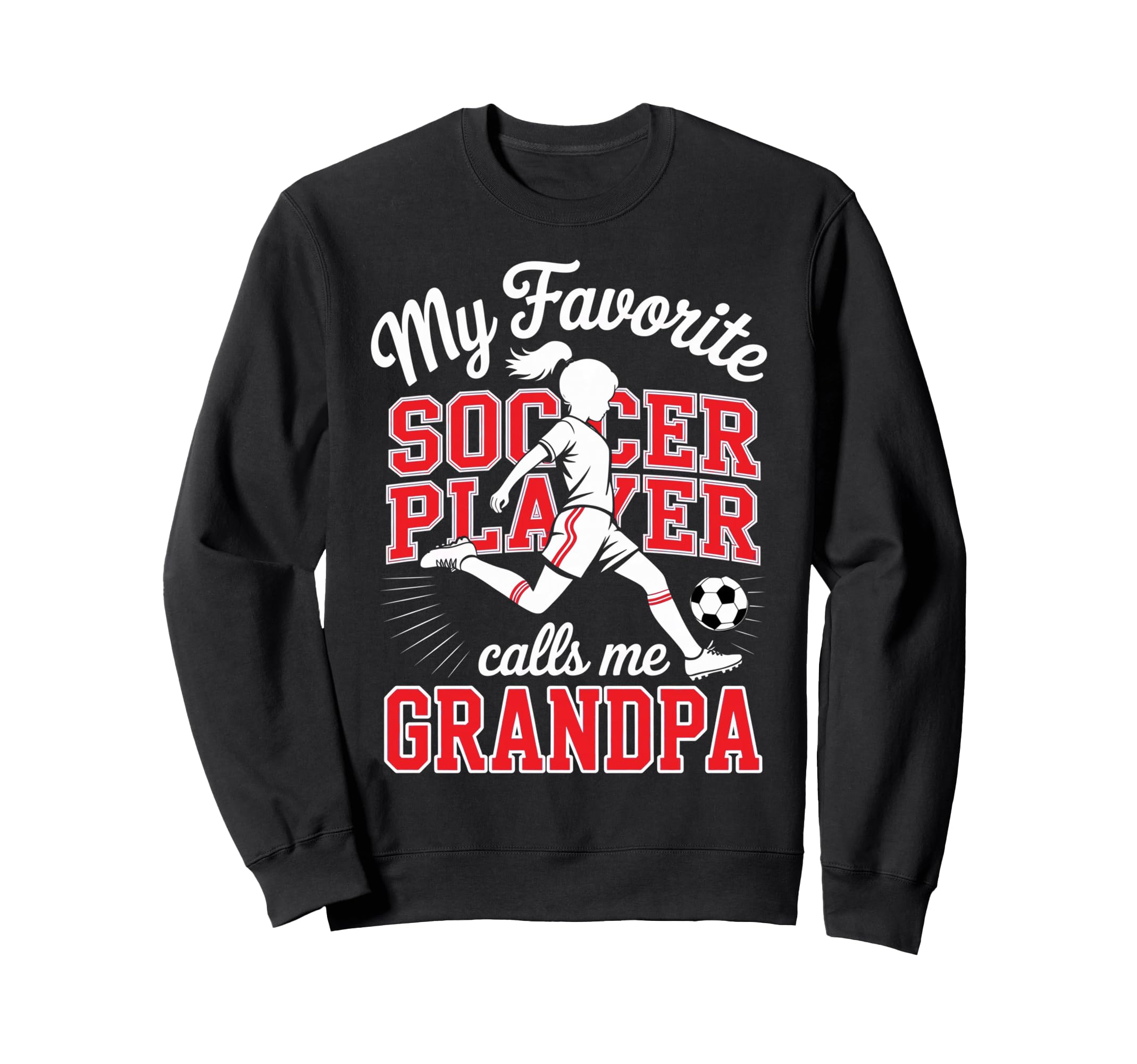 Soccer Favorite Soccer Player Sweatshirt - Aesthetic Graphic for Adults