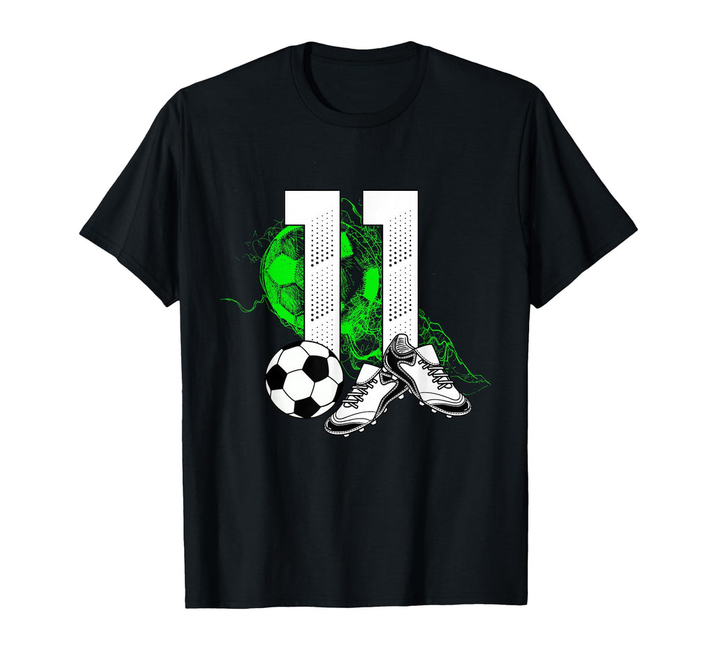 11Th Birthday Soccer Player T-Shirt - Aesthetic Graphic for Adults
