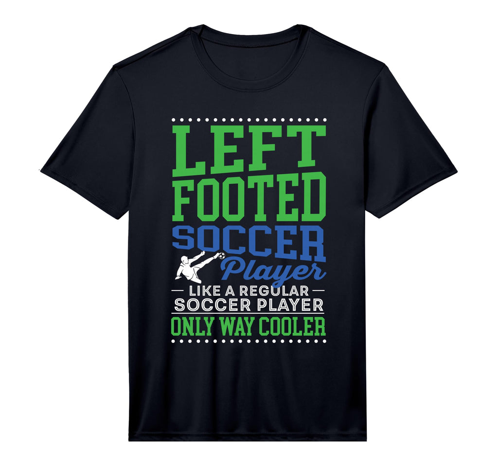 Left Footed Soccer Player Funny T-Shirt - Custom Art Print for Adults