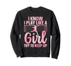 Funny Soccer Art Soccer Player Sweatshirt - Fun Novelty Design for Adults