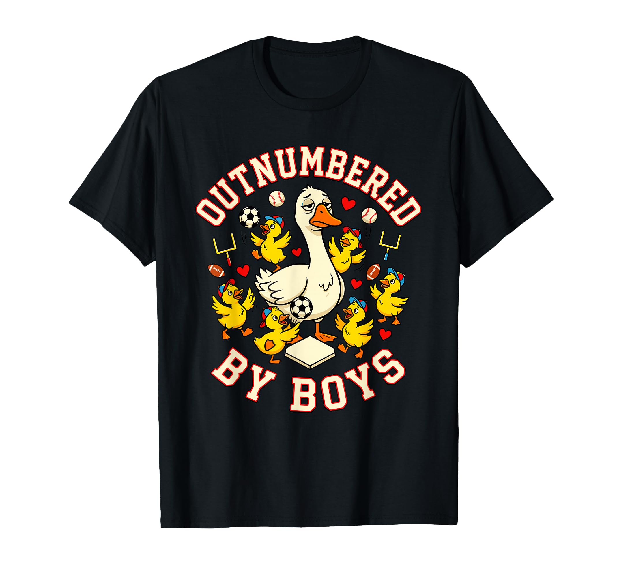 Outnumbered Ducklings Football Soccer T-Shirt - Minimalist Print Unisex