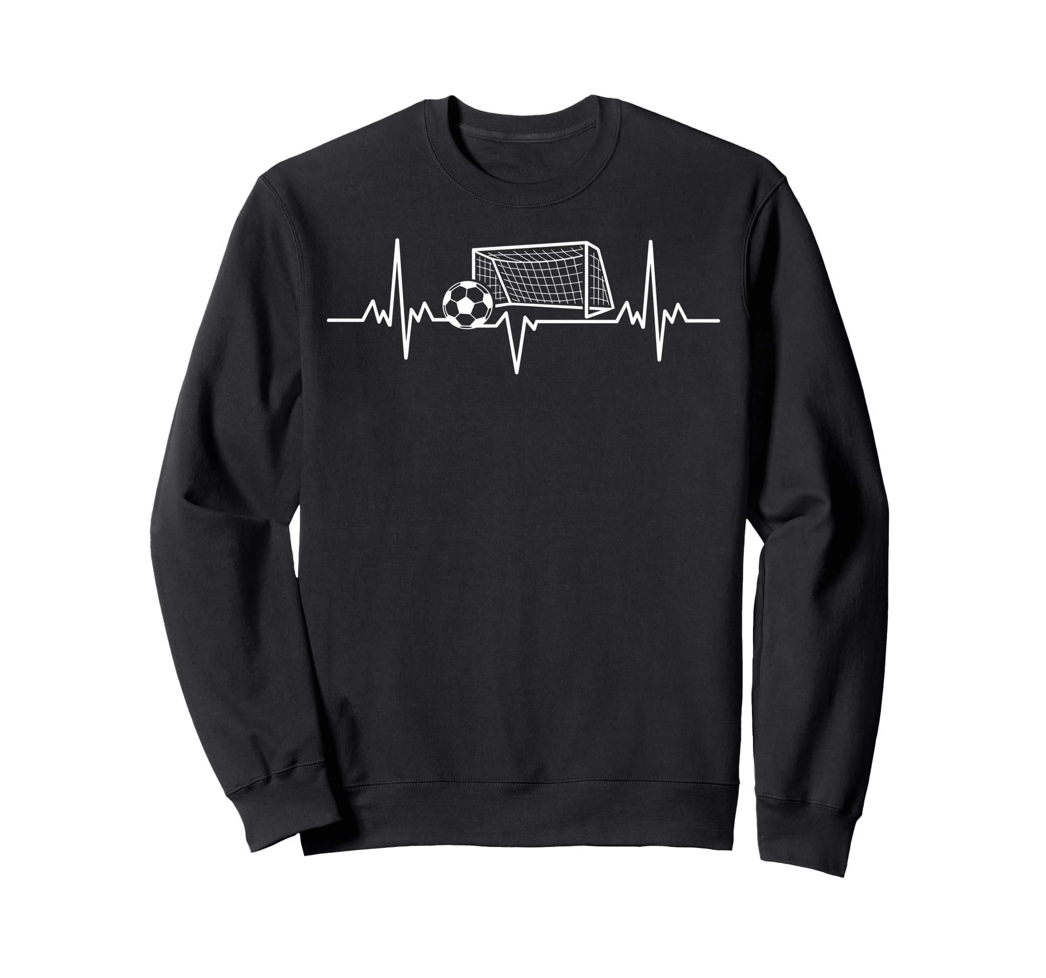 Soccer Heartbeat Football Sweatshirt - Casual Everyday Wear Men Women