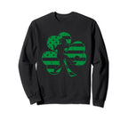 Soccer Us Flag Shmarock St Patrick Day Sweatshirt - Minimalist Print Unisex