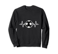 Soccer Heartbeat I Love Soccer Sweatshirt - Aesthetic Graphic Men Women