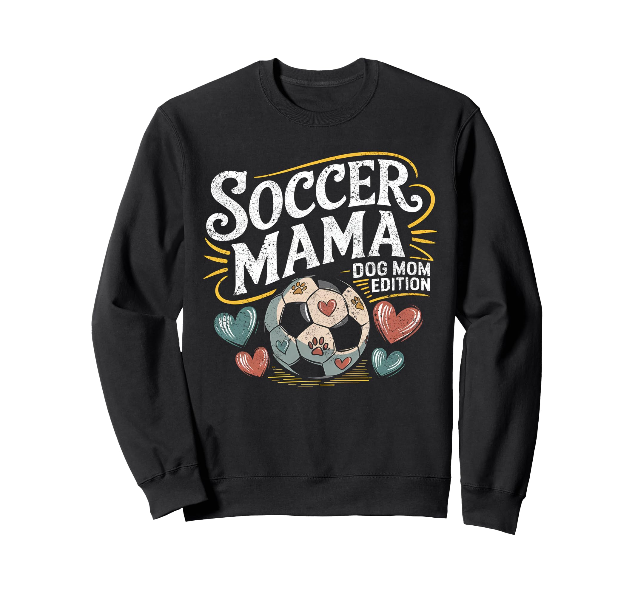 Funny Dog Mom T Shirts Soccer Sweatshirt - Casual Everyday Wear Unisex