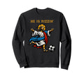 He Is Rizzin Soccer Christian Jesus Sweatshirt - Aesthetic Graphic Unisex