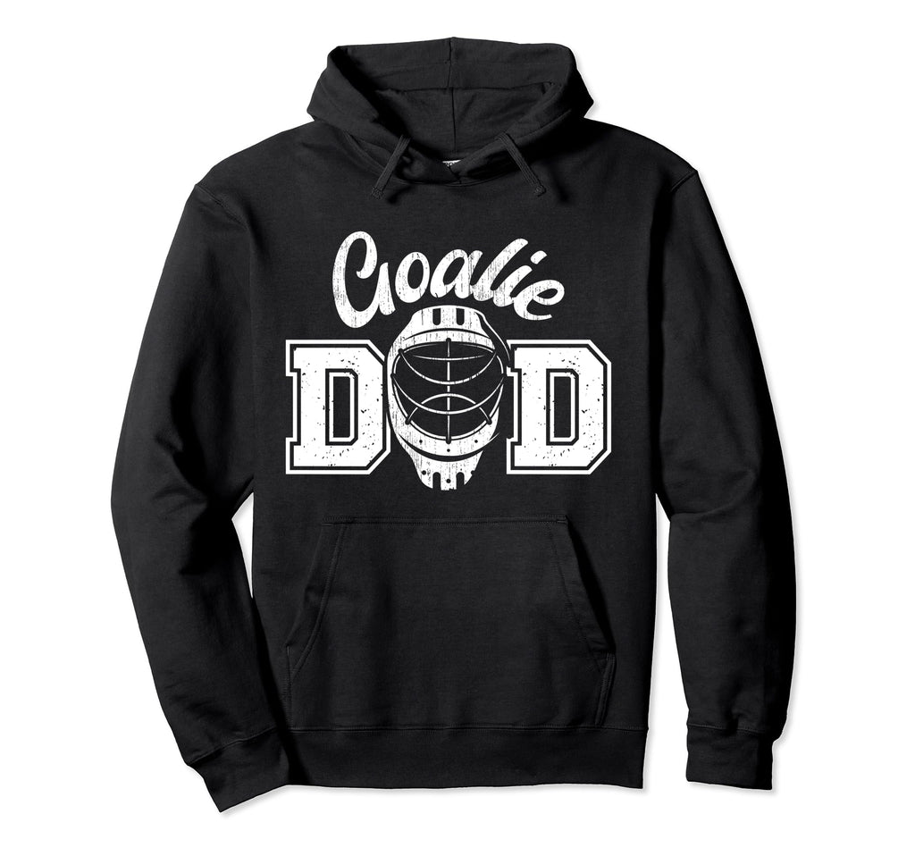 Ice Hockey Goalie Dad Proud Ice Hockey Hoodie - Fun Novelty Design Unisex