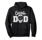 Ice Hockey Goalie Dad Proud Ice Hockey Hoodie - Fun Novelty Design Unisex