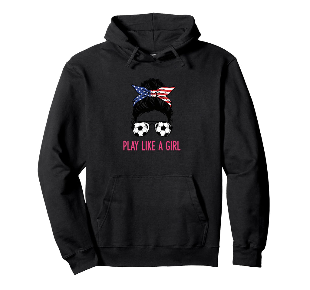 Soccer Play Like Soccer Hoodie - Graphic Print Unisex