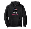 Soccer Play Like Soccer Hoodie - Graphic Print Unisex