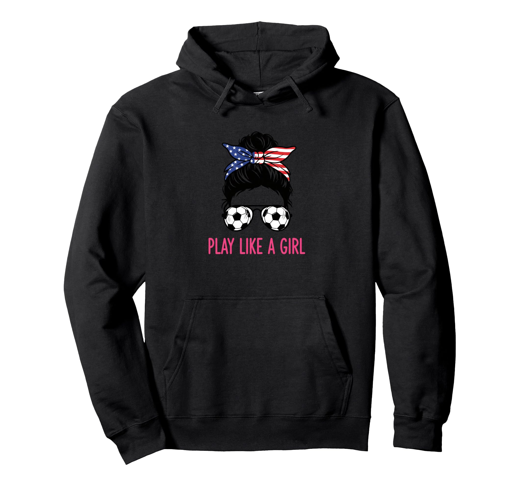 Soccer Play Like Soccer Hoodie - Graphic Print Unisex
