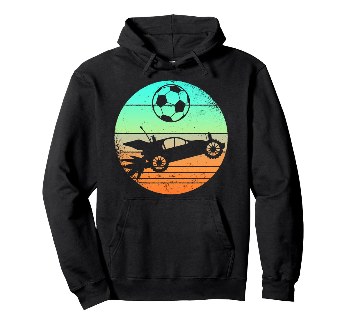 Rocket Rc Soccer Car League Gamer Gift Hoodie - Aesthetic Graphic Men Women