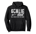 Funny Hockey Goalie Dad Ice Hockey Hoodie - Graphic Print for Adults