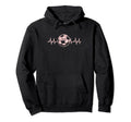 Soccer Heartbeat Sports Pastel Hoodie - Unique Graphic for Adults