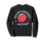 Love Kickball Player Soccer Sweatshirt - Fun Novelty Design Men Women