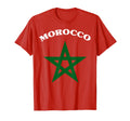 Morocco Soccer Lover Gift Maroc Flag T-Shirt - Unique Graphic Men Women