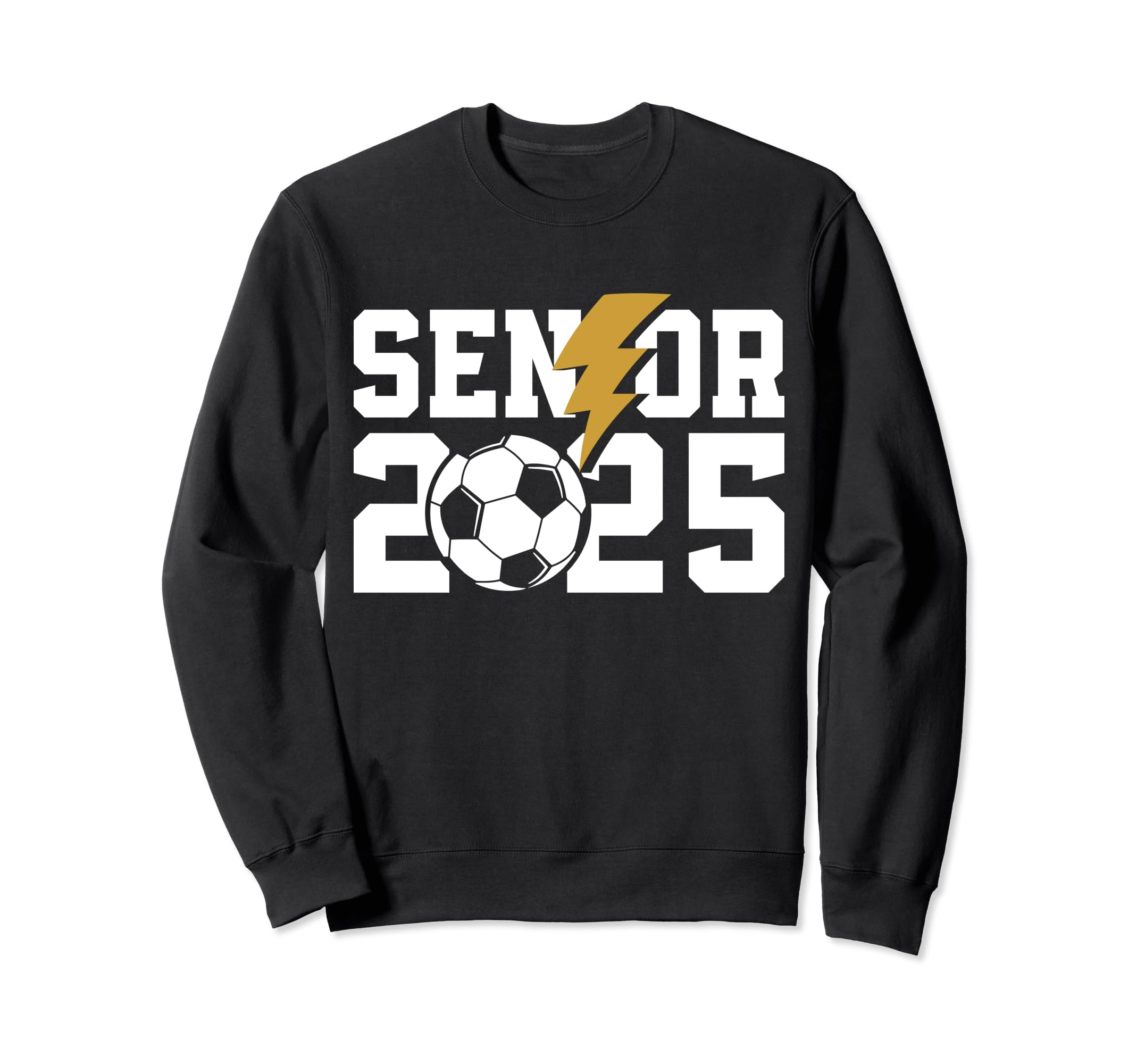 Senior 2025 Soccer Class 2025 Graduation Sweatshirt - Graphic Print Unisex