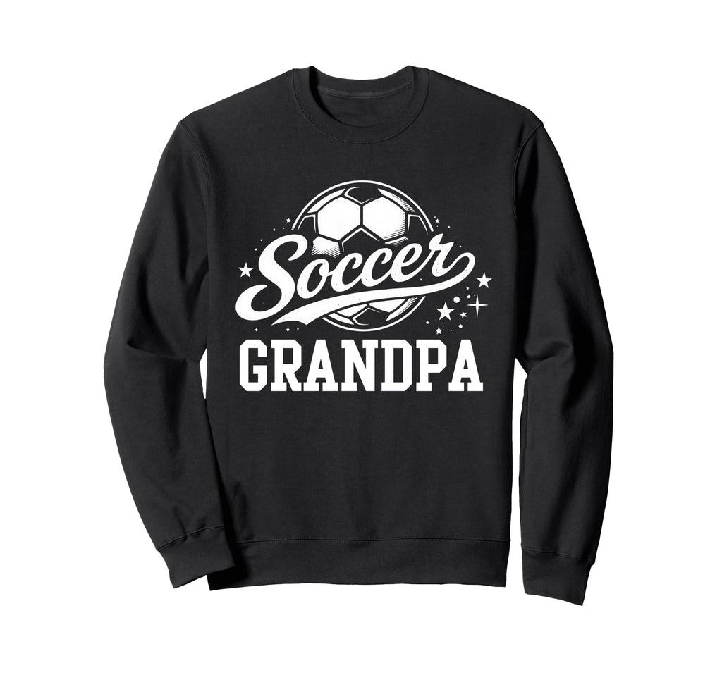 Soccer Grandpa Soccer Ball Sweatshirt - Trendy Graphic Unisex