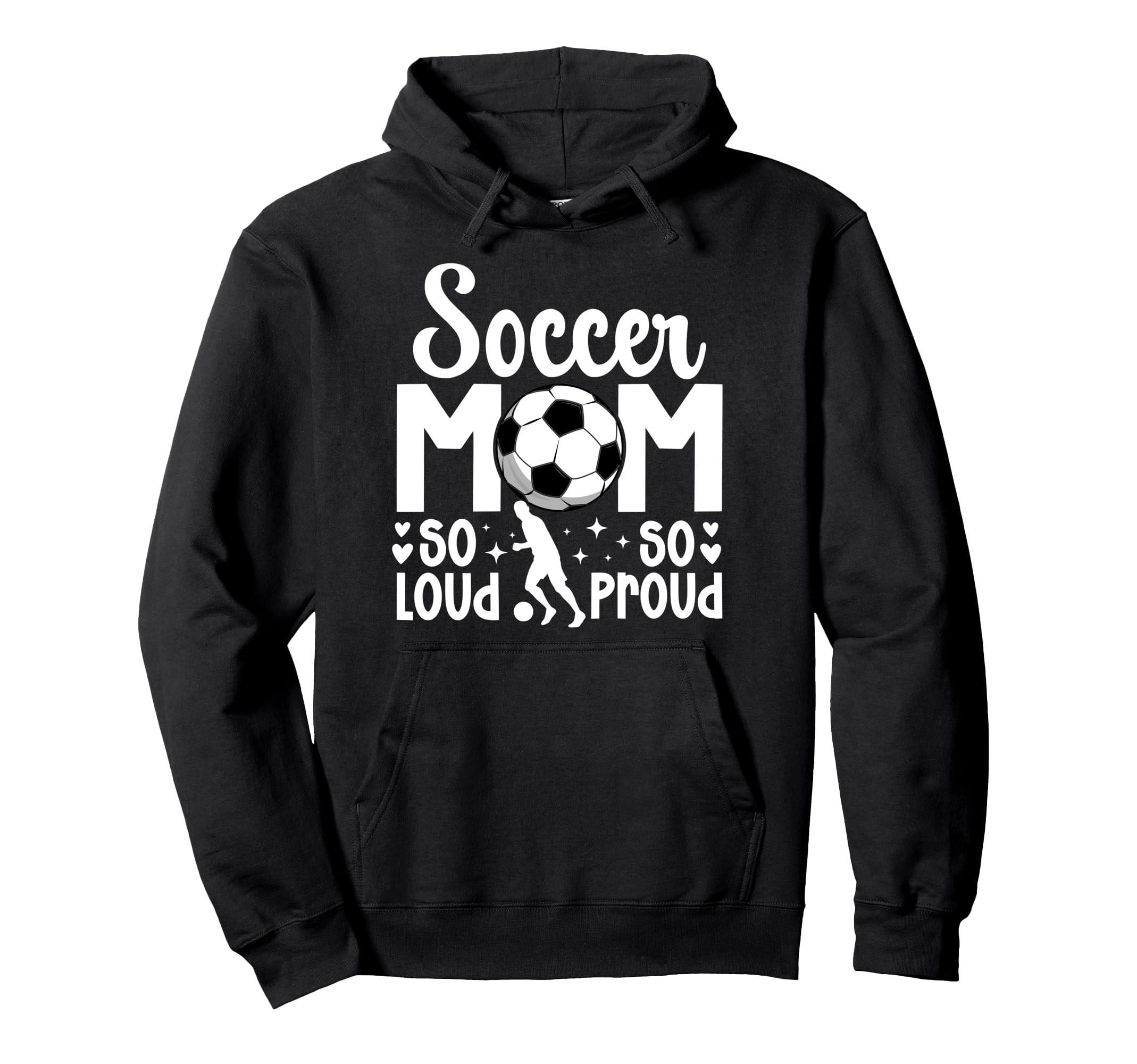 Soccer Mom So Loud So Proud Soccer Player Hoodie - Minimalist Print Unisex