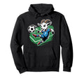 Football Goat Striker Number 7 Kicking Hoodie - Unique Graphic Unisex