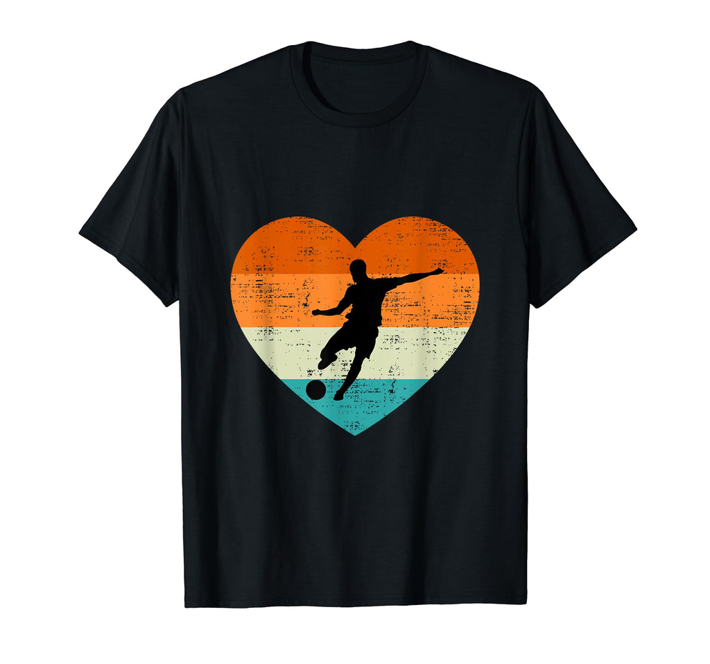 Soccer Lovers Heart Love Valentines Day T-Shirt - Minimalist Print Unisex