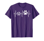 Soccer Dog Funny Dog Lover Soccer T-Shirt - Custom Art Print Men Women