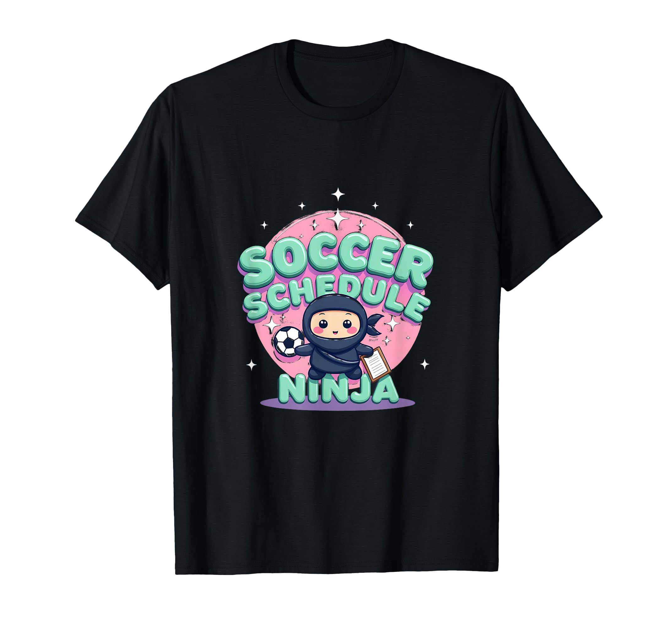 Soccer Schedule Ninja Soccer Mom T-Shirt - Unique Graphic Men Women