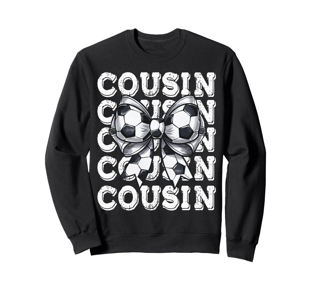 Coquette Soccer Cousin Sweatshirt - Casual Everyday Wear for Adults