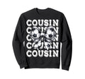 Coquette Soccer Cousin Matching Family Sweatshirt - Graphic Print Unisex