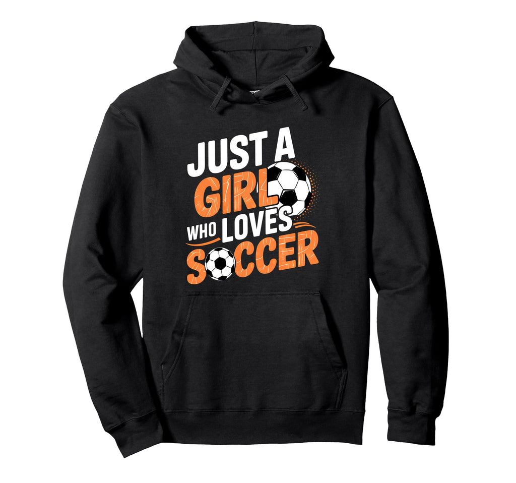 Soccer Just Who Loves Soccer Funny Hoodie - Minimalist Print Men Women