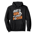 Soccer Just Who Loves Soccer Funny Hoodie - Minimalist Print Men Women