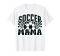 Heart Soccer Mama Checkered Soccer T-Shirt - Casual Everyday Wear Unisex