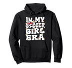 My Soccer Era Groovy Soccer Soccer Hoodie - Graphic Print for Adults