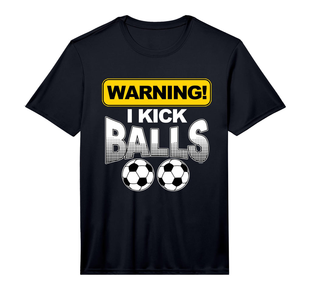 Mens Ich Kicke Balls Striker Football T-Shirt - Graphic Print Unisex