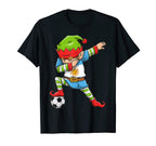 Soccer Dabbing Elf Squad Argentina T-Shirt - Minimalist Print Men Women