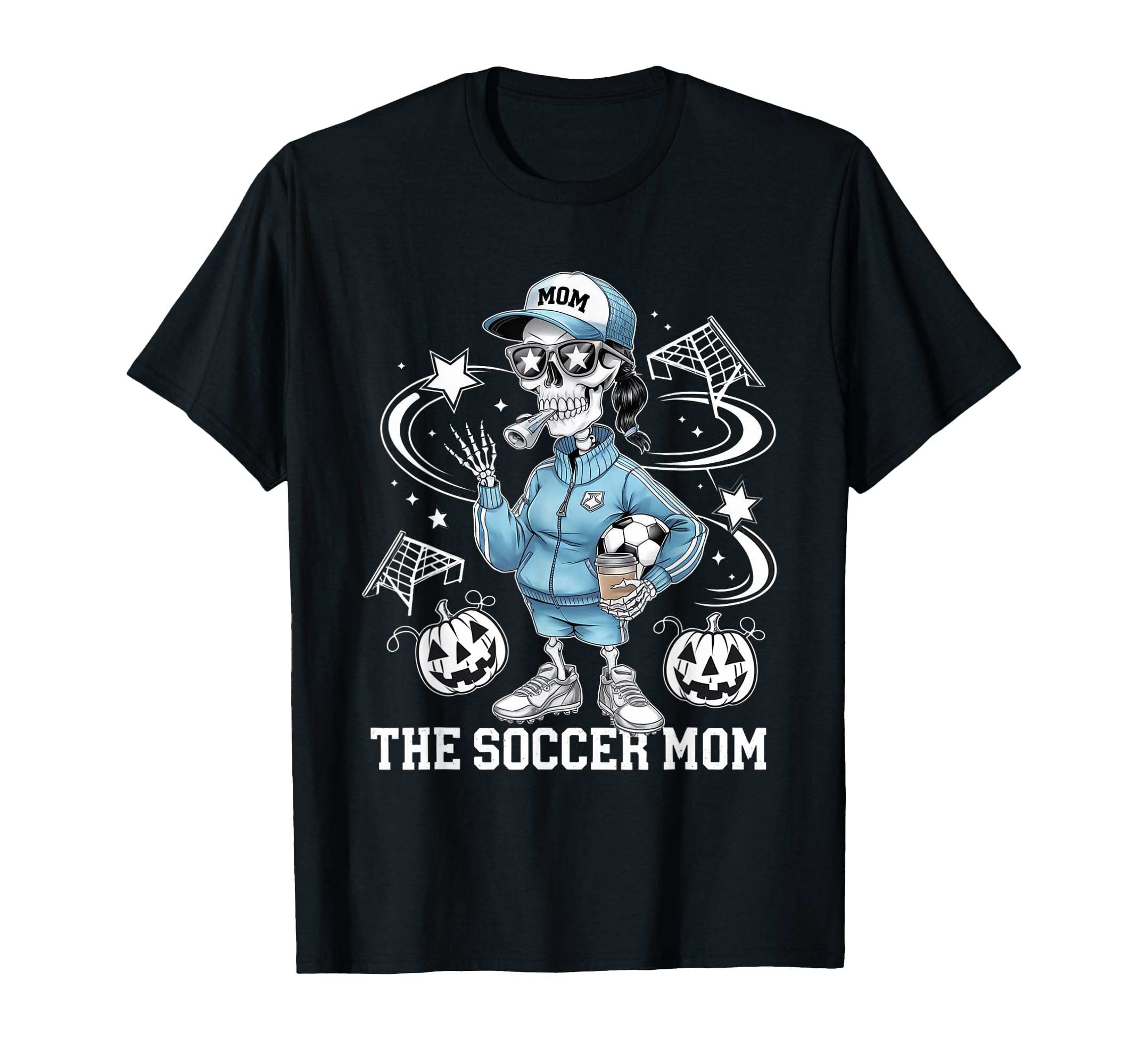 Soccer Mom Skeletton Halloween Soccer Mama T-Shirt - Trendy Graphic Unisex