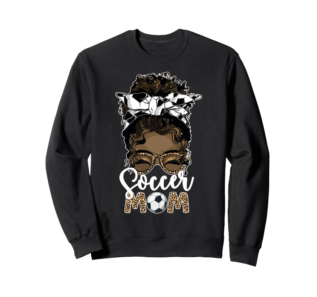 Black Soccer Mom African Sweatshirt - Casual Everyday Wear Men Women