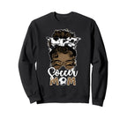 Black Soccer Mom African Sweatshirt - Casual Everyday Wear Men Women