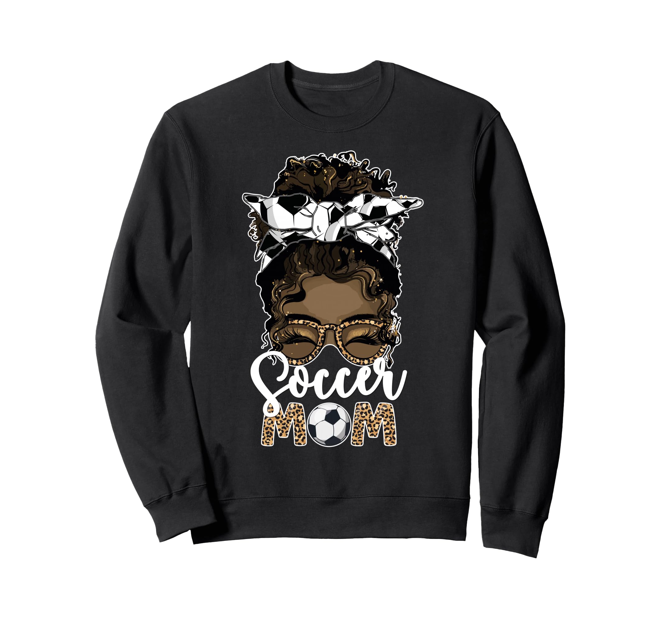Black Soccer Mom African Sweatshirt - Casual Everyday Wear Men Women