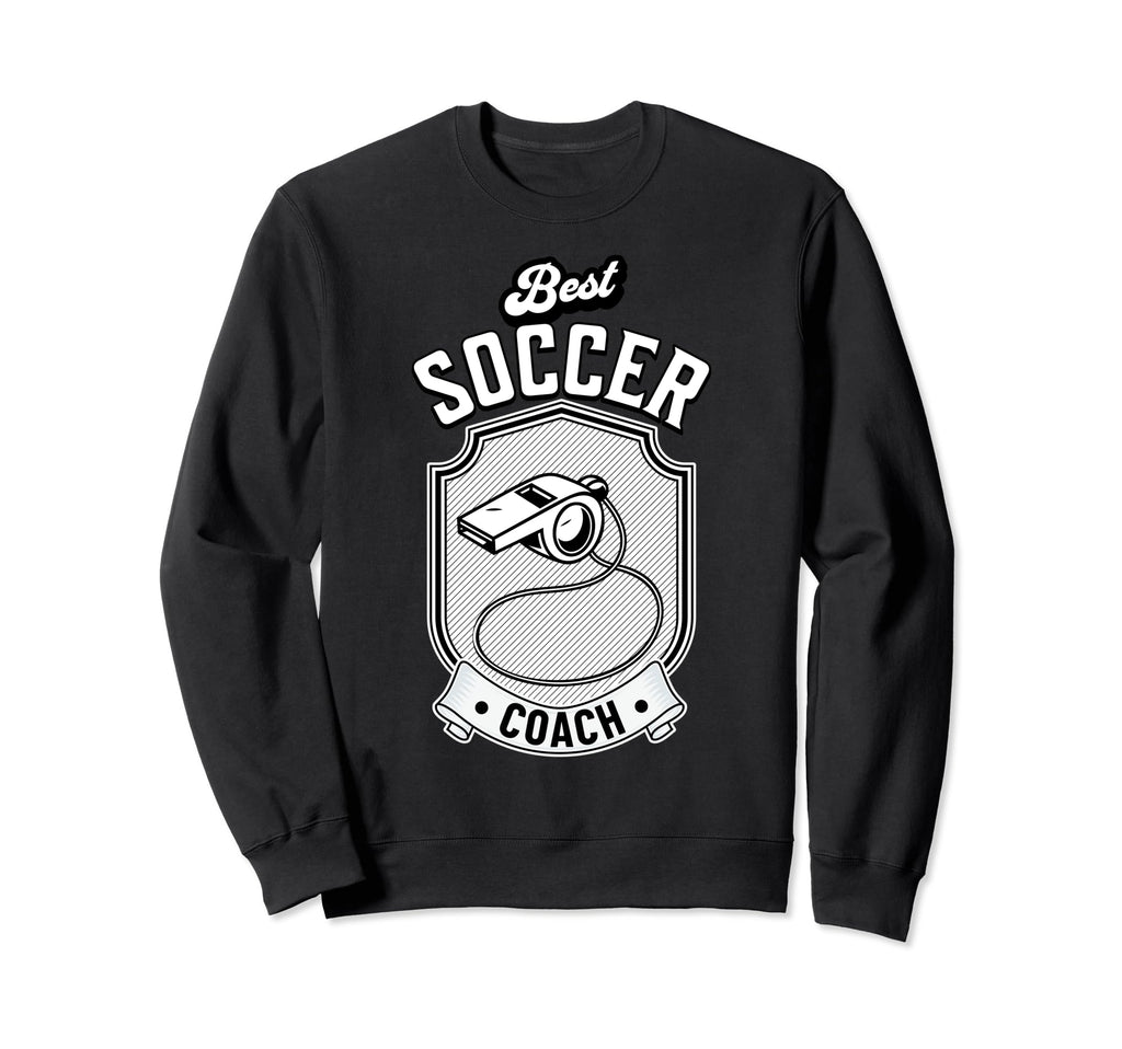 Fun Gift Best Soccer Coach Sweatshirt - Novelty Apparel Unisex