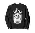 Fun Gift Best Soccer Coach Sweatshirt - Novelty Apparel Unisex