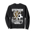 Stepmom Birthday Soccer Ball Leopard Sweatshirt - Streetwear Style Unisex