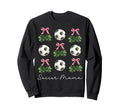 St Patricks Day Soccer Coquette Bow Sweatshirt - Trendy Graphic Unisex