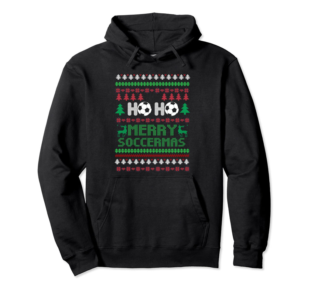 Soccer Goalkeeper Holiday Santa Claus Hoodie - Trendy Graphic for Adults