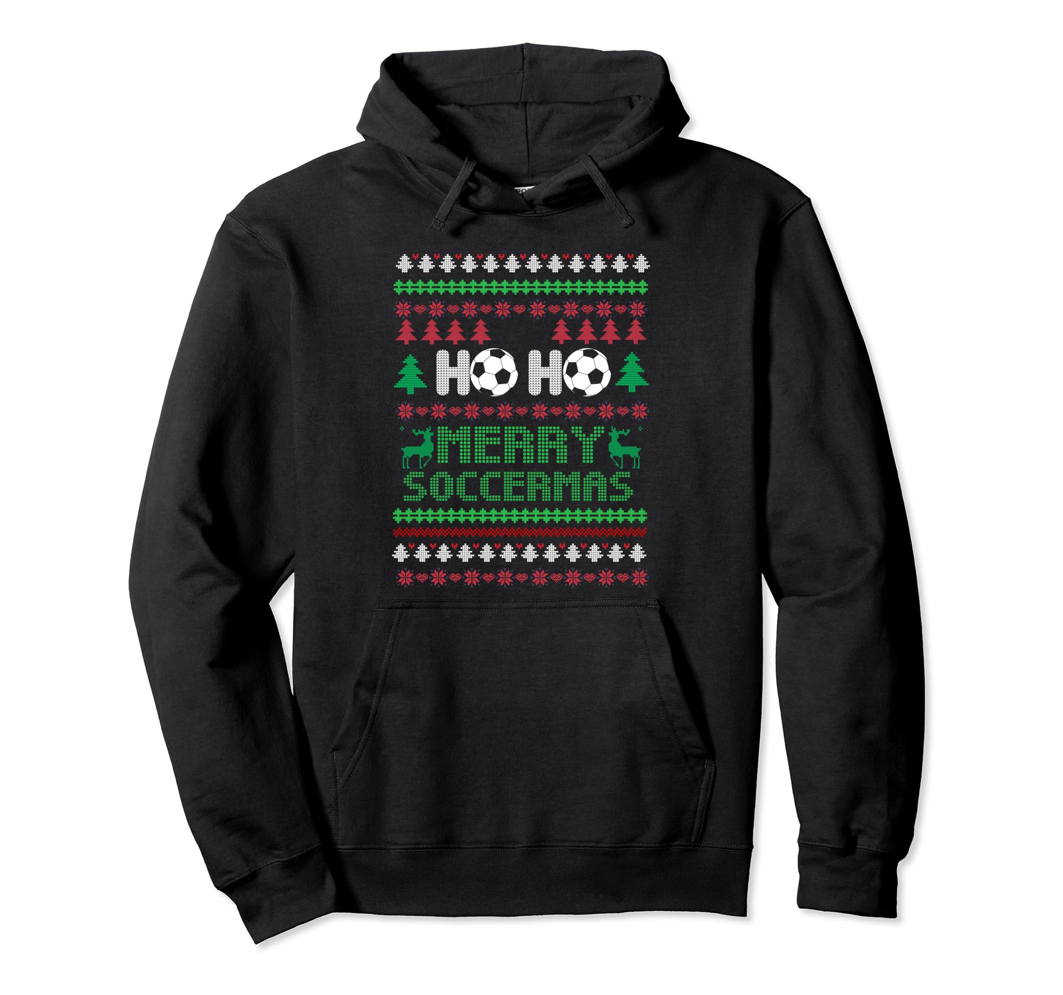 Soccer Goalkeeper Holiday Santa Claus Hoodie - Trendy Graphic for Adults