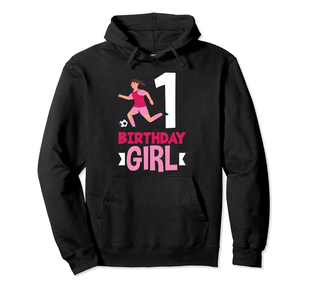 1St Birthday 1 Year Soccer Football Hoodie - Aesthetic Graphic Unisex