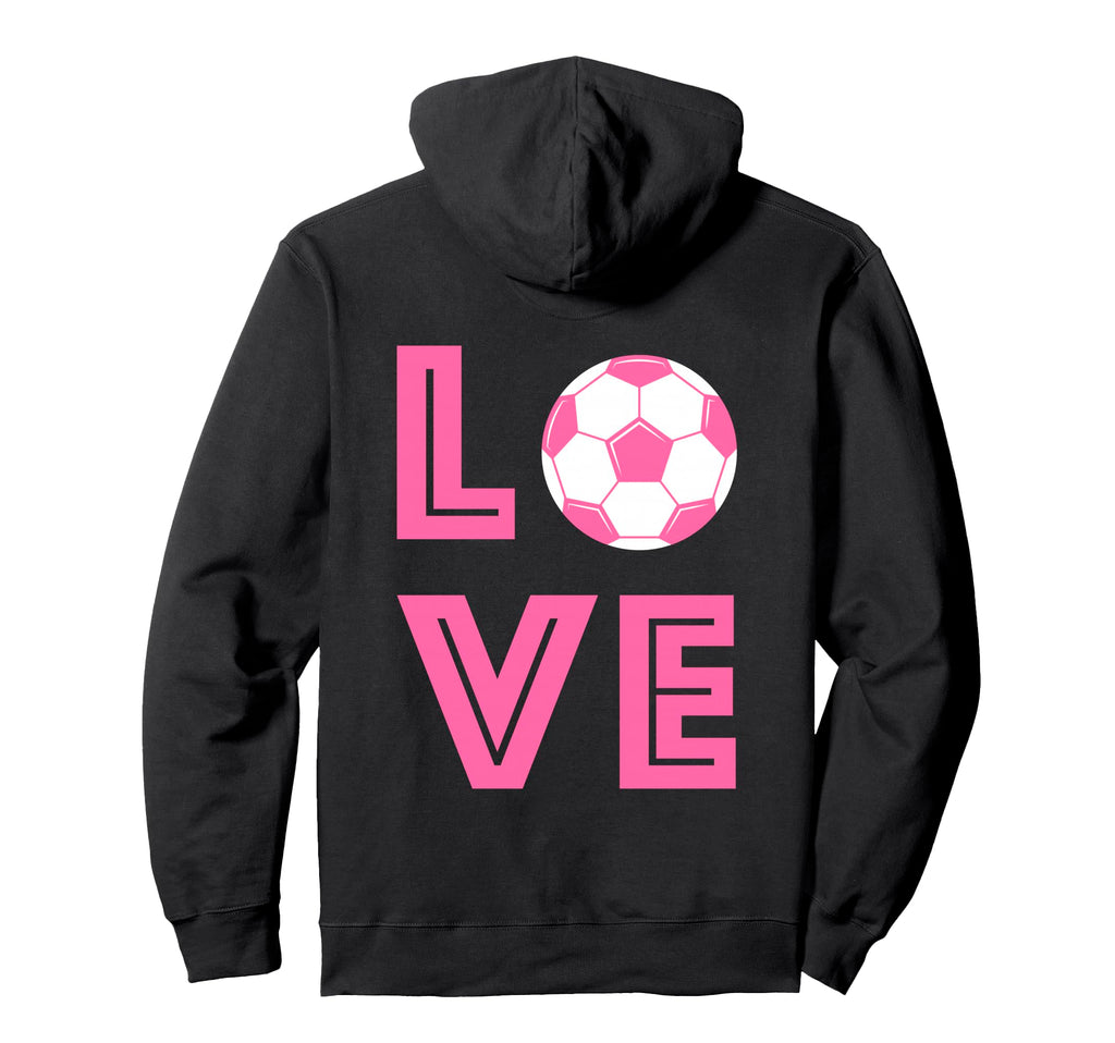 Soccer Heart Love Heartbeat Outfit Hoodie - Minimalist Print for Adults
