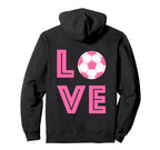 Soccer Heart Love Heartbeat Outfit Hoodie - Minimalist Print for Adults